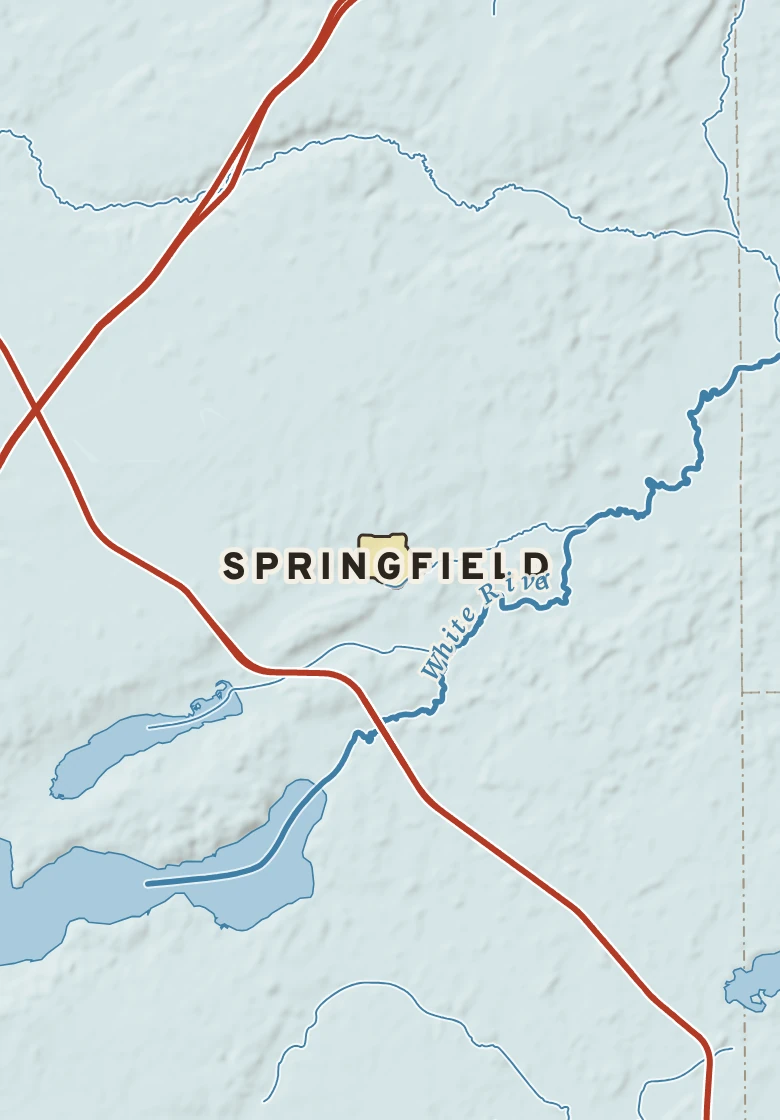 Atlas plate of Springfield, Wisconsin.