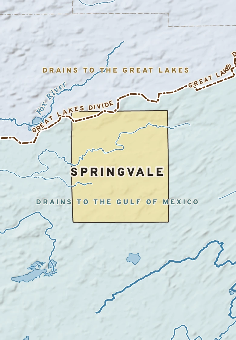 Atlas plate of Springvale, Wisconsin.