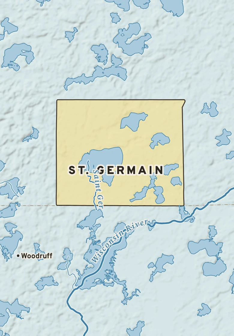Atlas plate of St. Germain, Wisconsin.