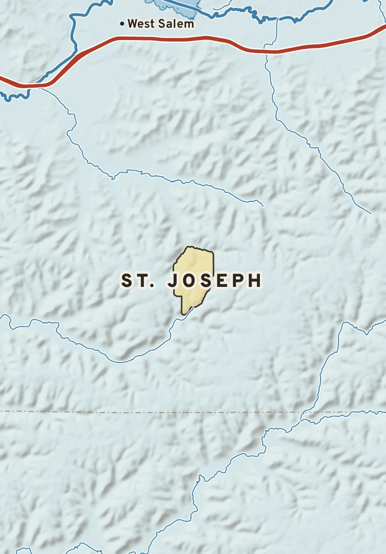 Atlas plate of St. Joseph, Wisconsin.