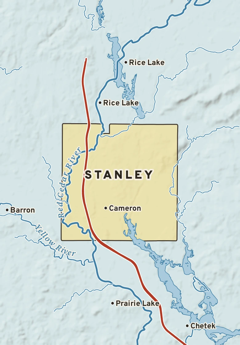 Atlas plate of Stanley, Wisconsin.