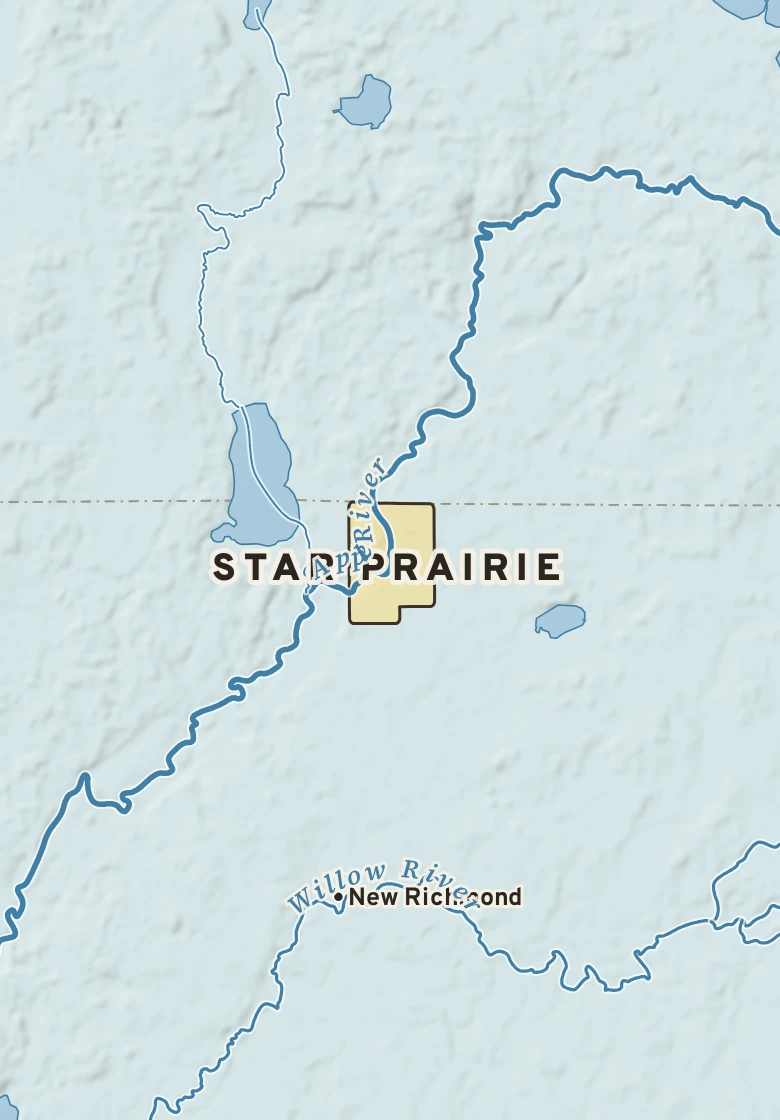 Atlas plate of Star Prairie, Wisconsin.