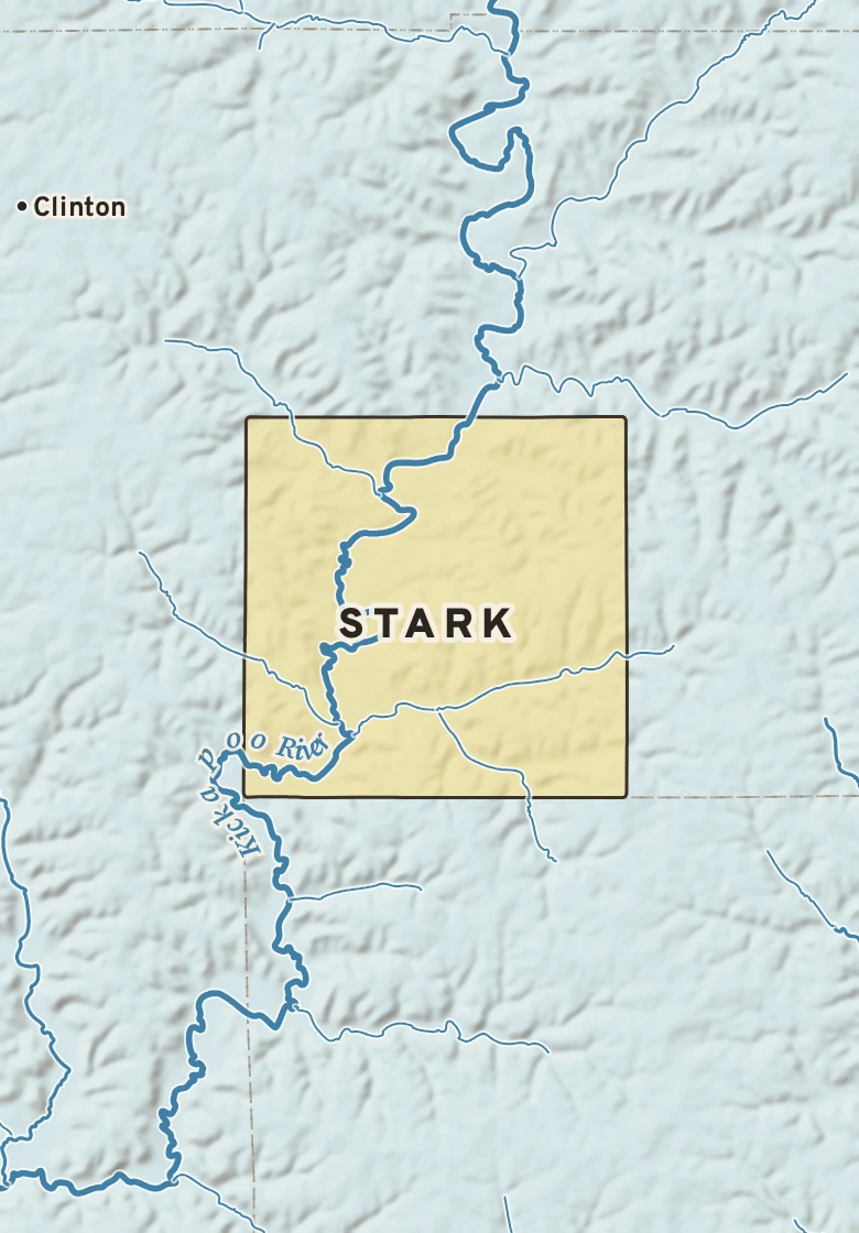 Atlas plate of Stark, Wisconsin.