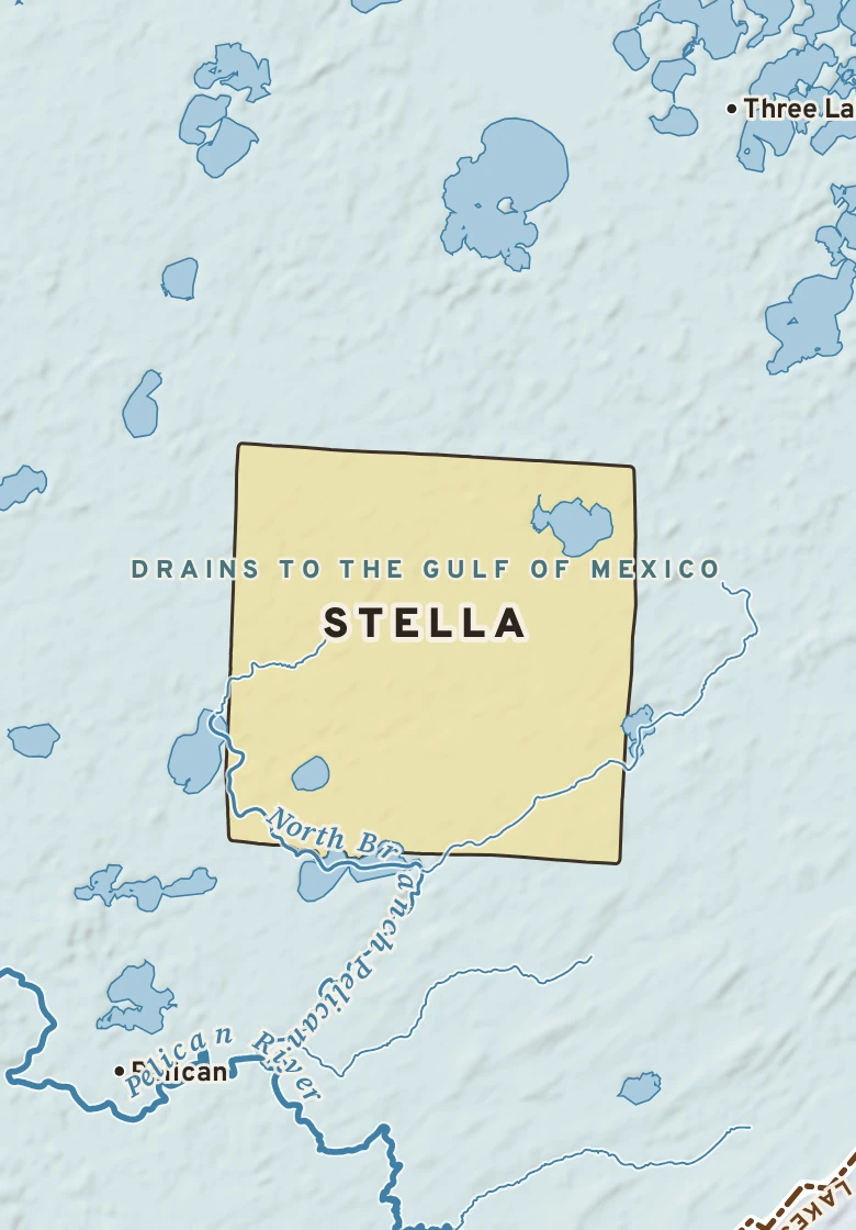 Atlas plate of Stella, Wisconsin.