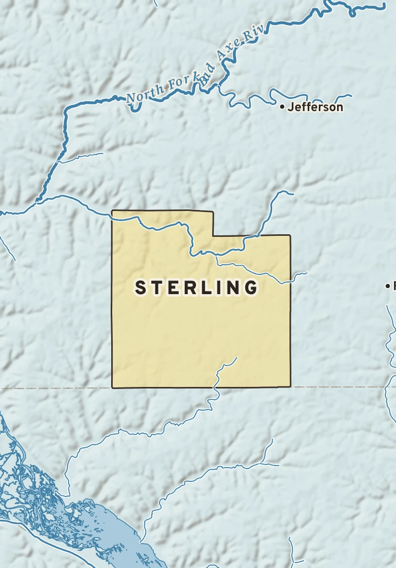 Atlas plate of Sterling, Wisconsin.