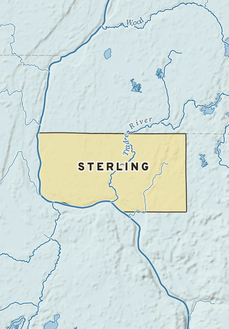 Atlas plate of Sterling, Wisconsin.