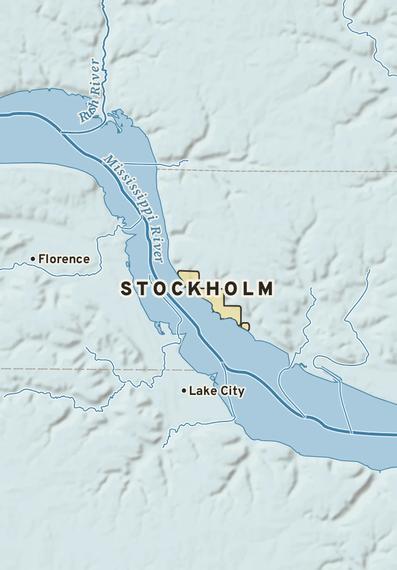 Atlas plate of Stockholm, Wisconsin.