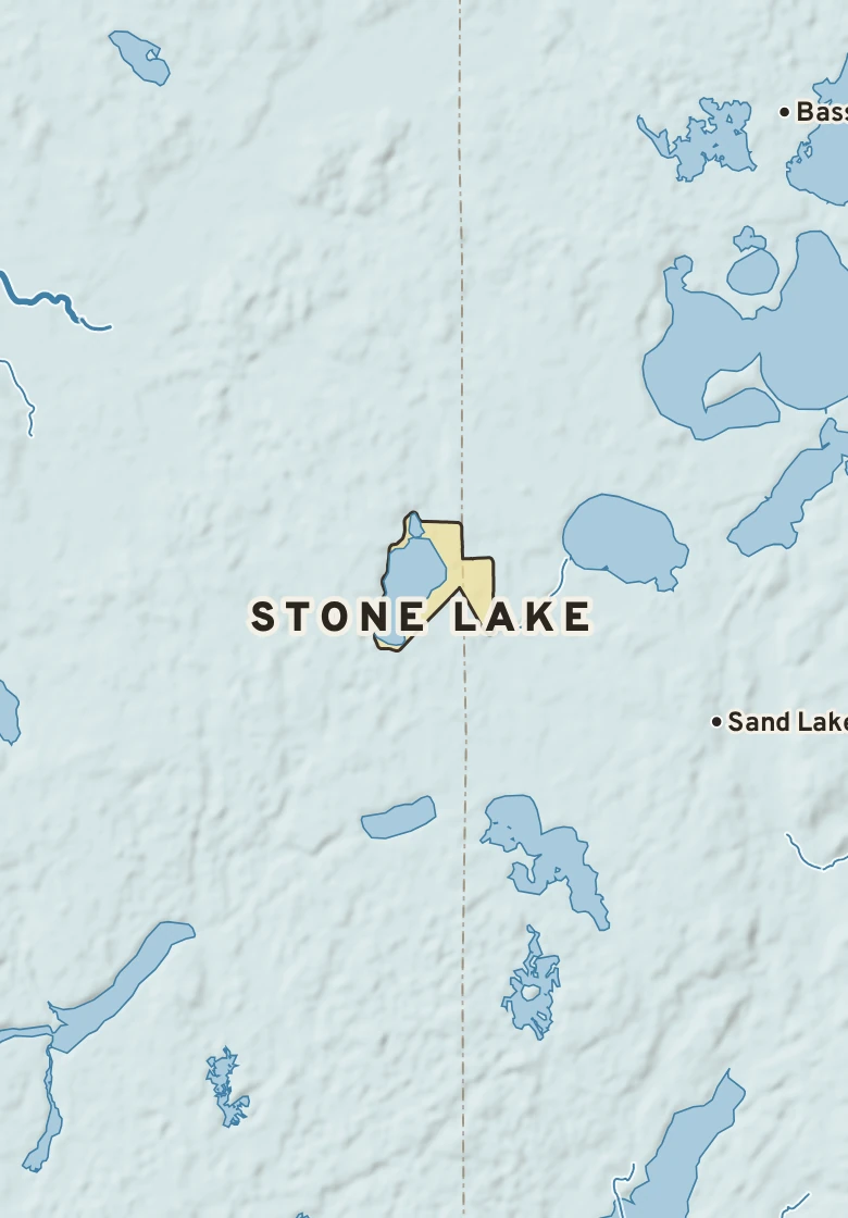 Atlas plate of Stone Lake, Wisconsin.