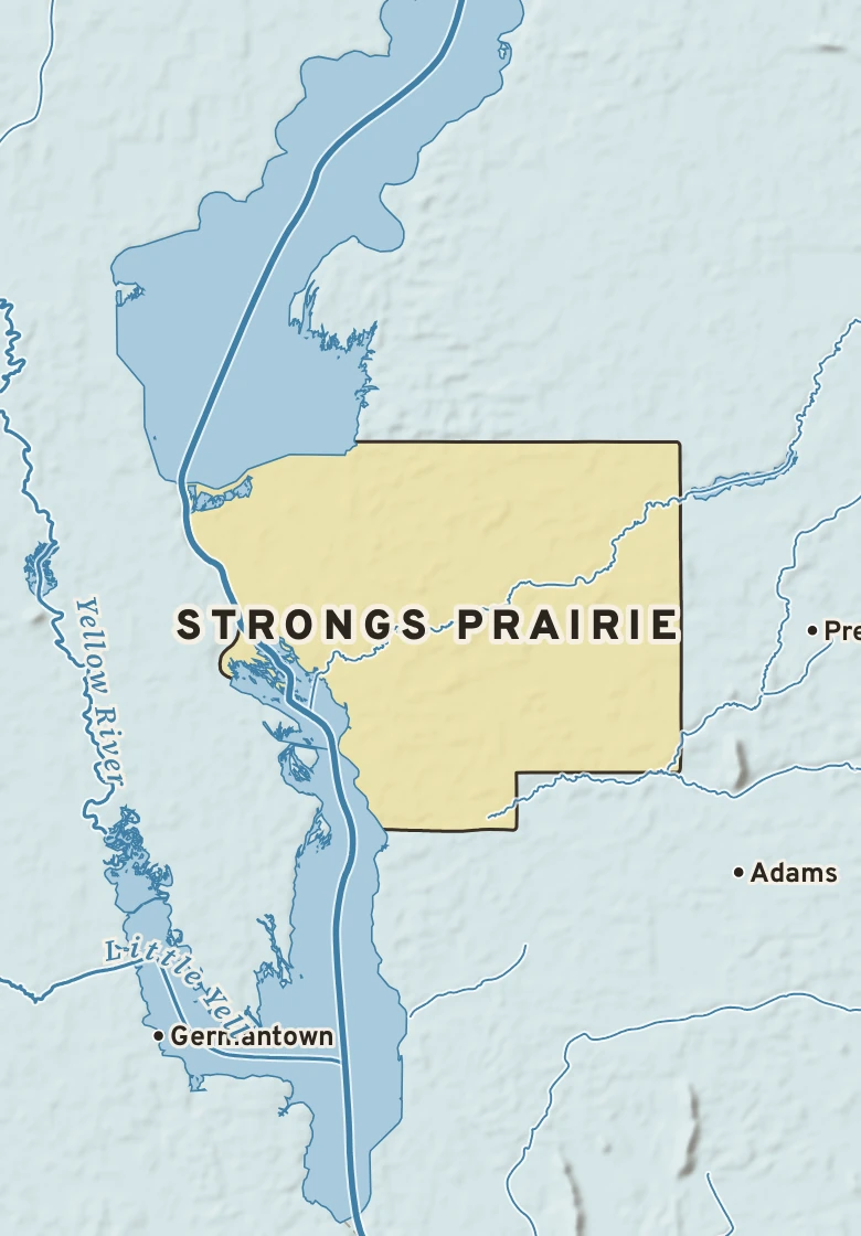 Atlas plate of Strongs Prairie, Wisconsin.