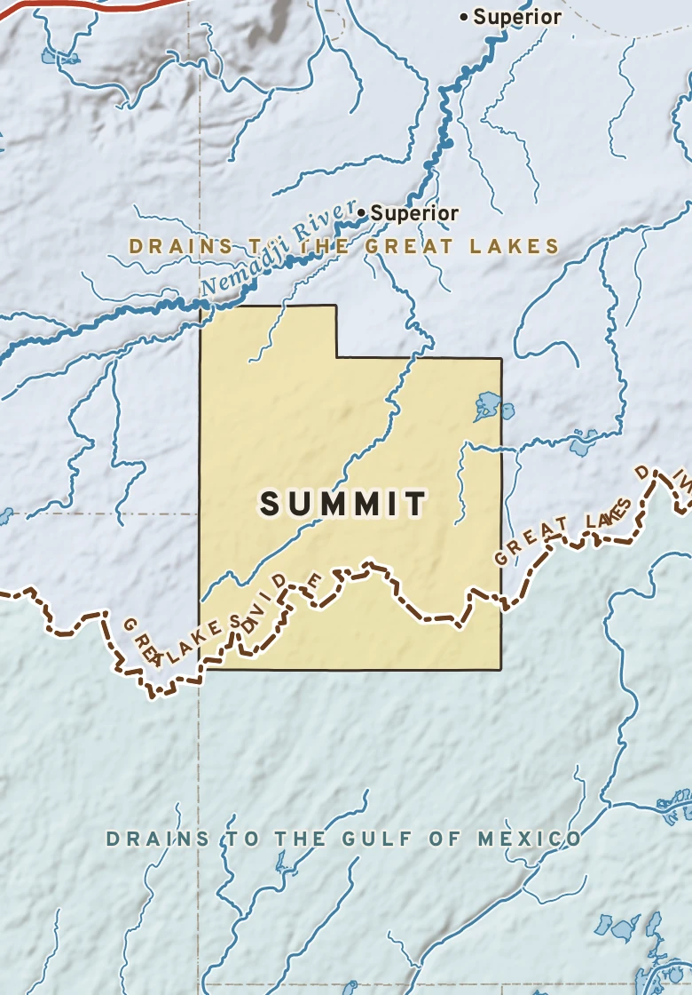 Atlas plate of Summit, Wisconsin.