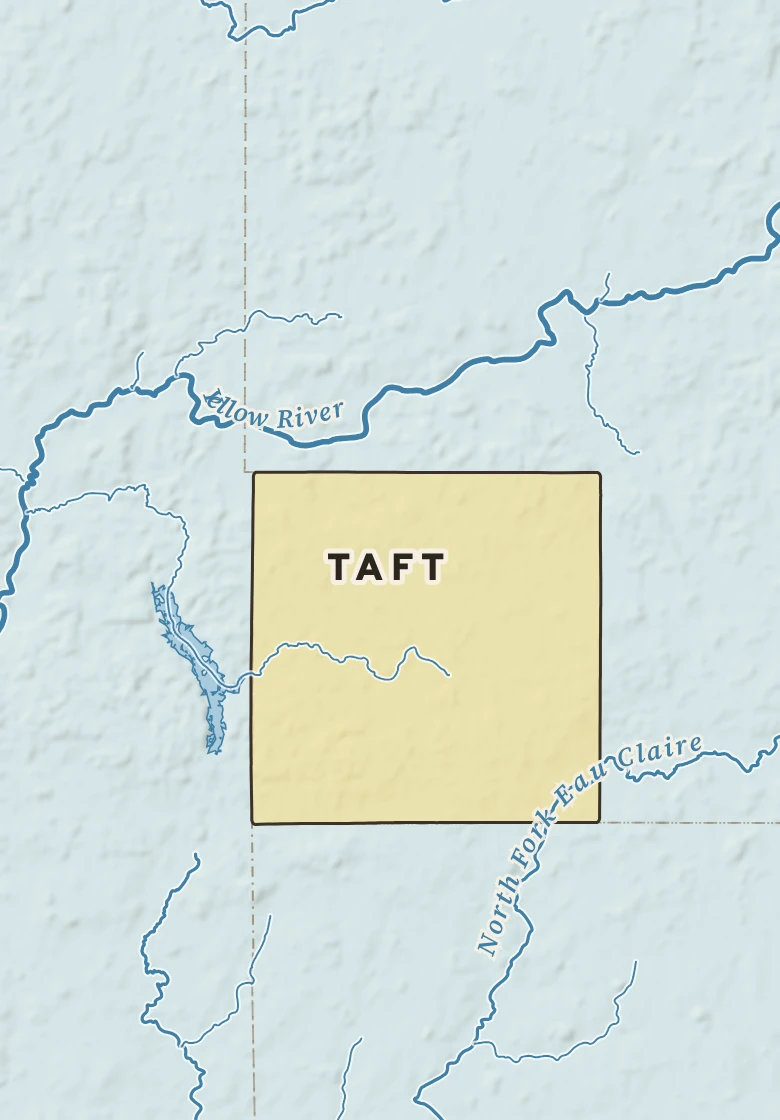 Atlas plate of Taft, Wisconsin.