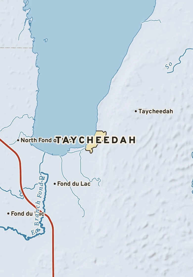 Atlas plate of Taycheedah, Wisconsin.
