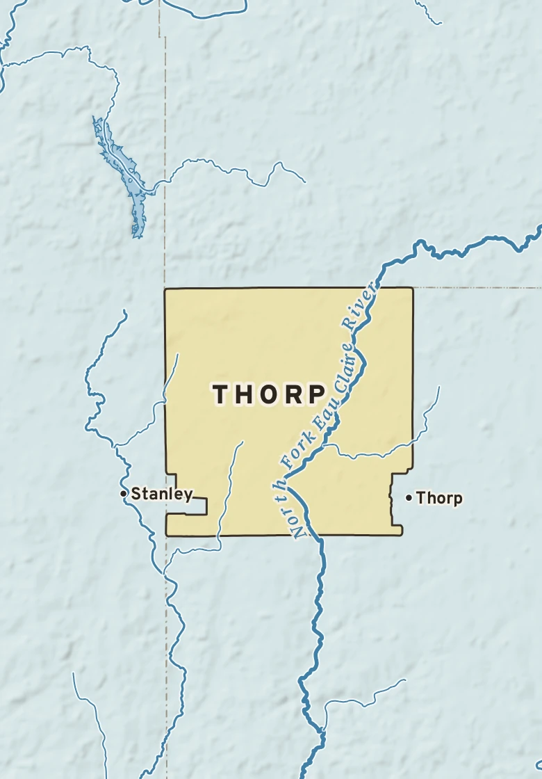 Atlas plate of Thorp, Wisconsin.