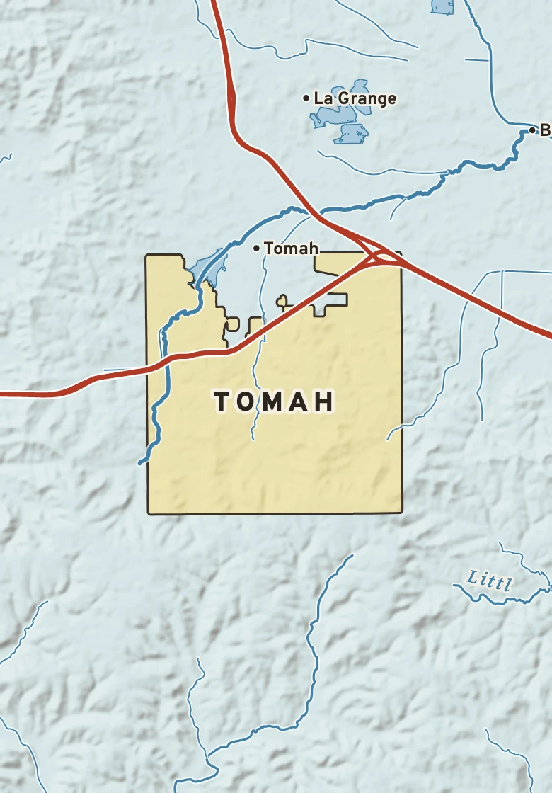 Atlas plate of Tomah, Wisconsin.