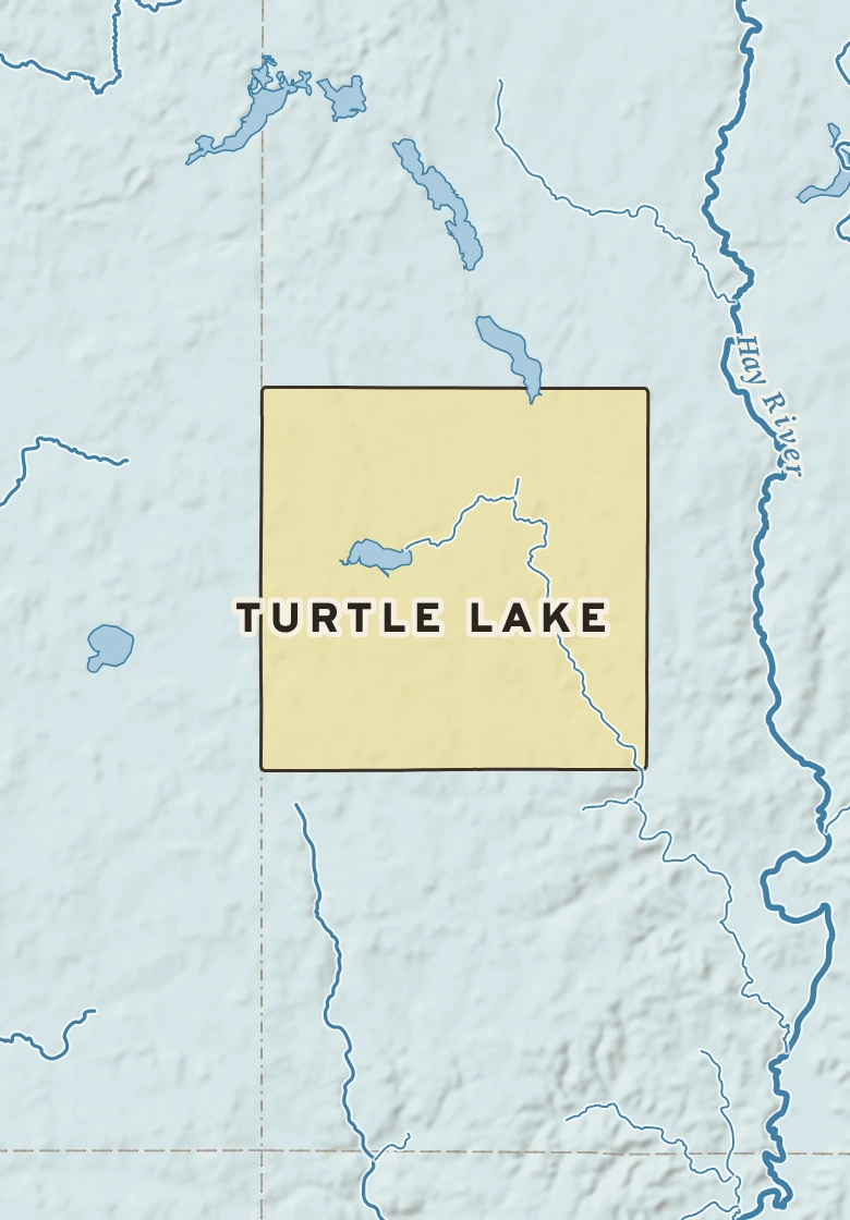 Atlas plate of Turtle Lake, Wisconsin.