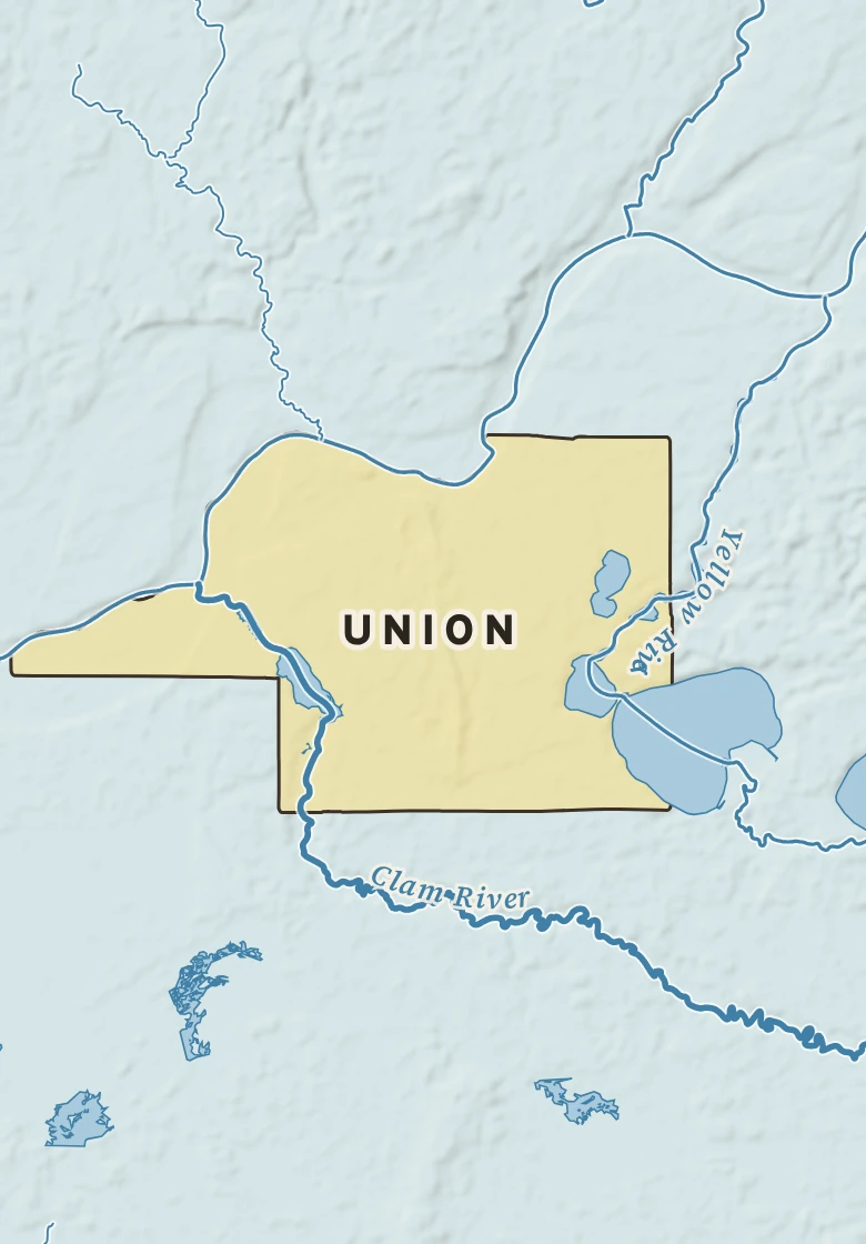 Atlas plate of Union, Wisconsin.