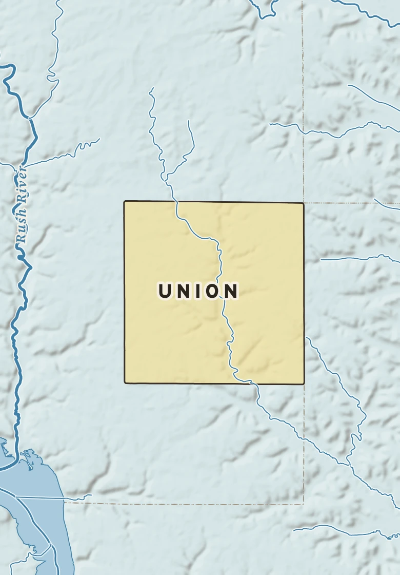 Atlas plate of Union, Wisconsin.