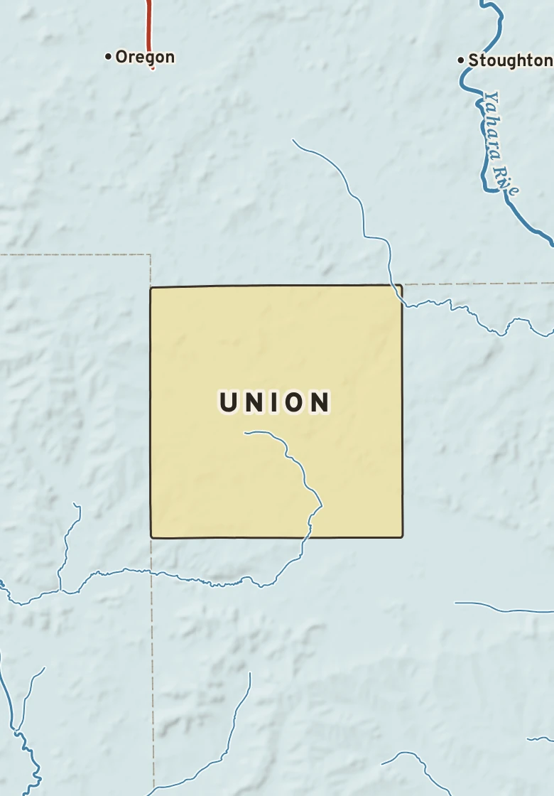 Atlas plate of Union, Wisconsin.