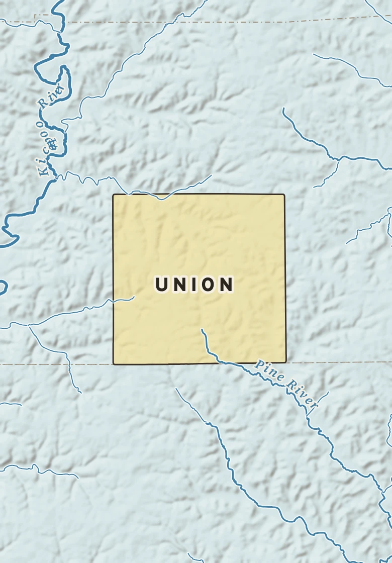 Atlas plate of Union, Wisconsin.