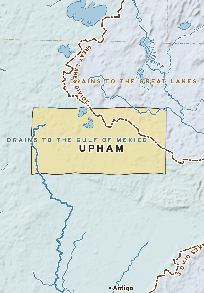 Atlas plate of Upham, Wisconsin.