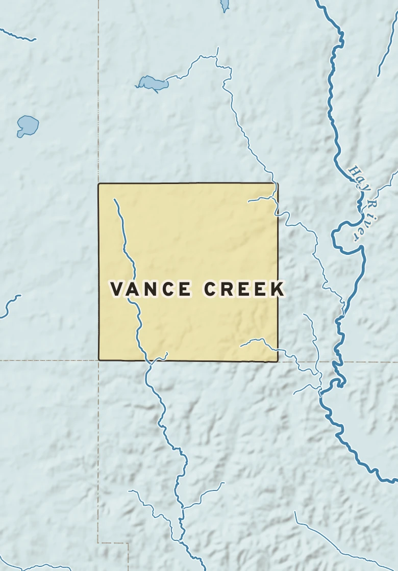 Atlas plate of Vance Creek, Wisconsin.