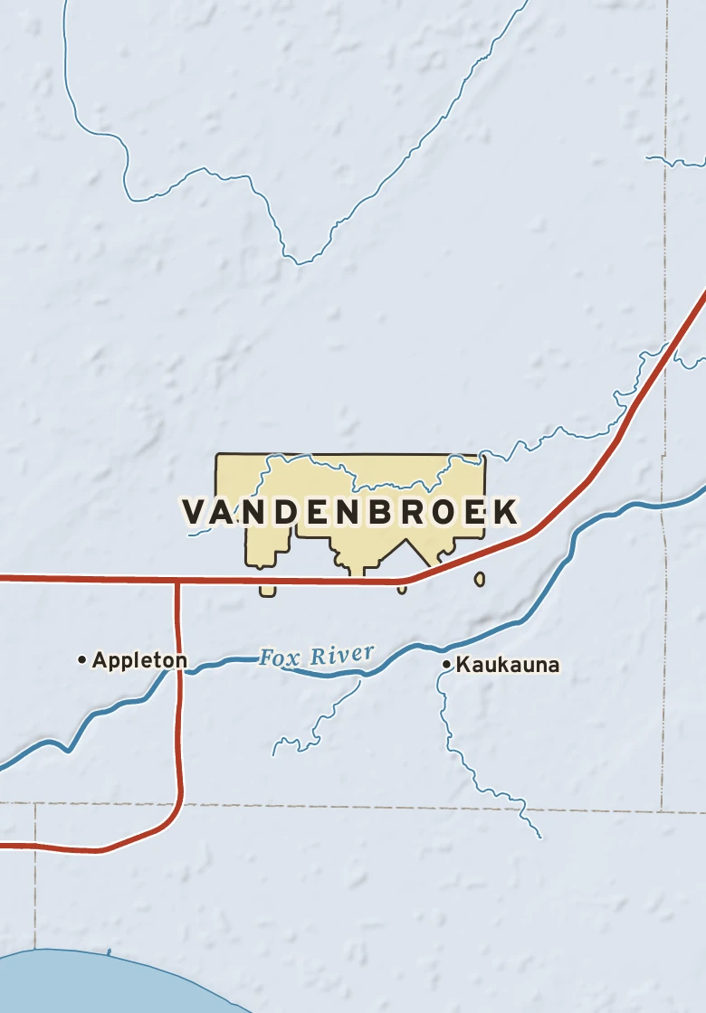 Atlas plate of Vandenbroek, Wisconsin.