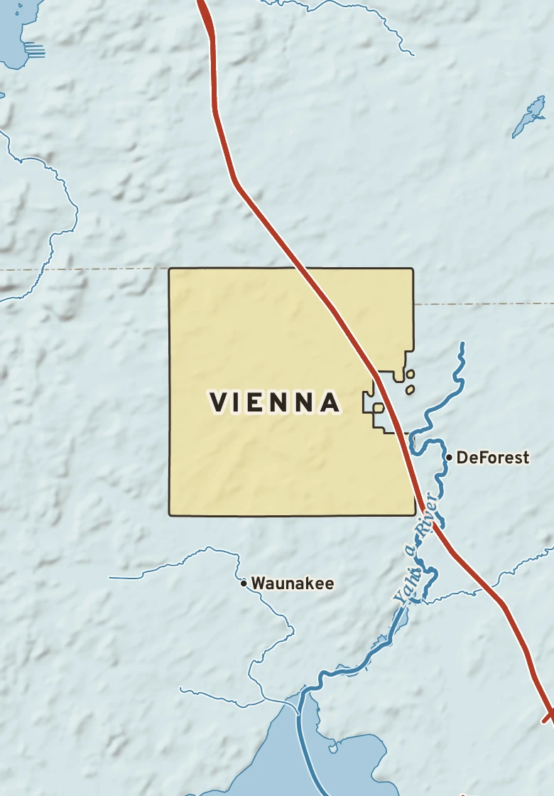 Atlas plate of Vienna, Wisconsin.