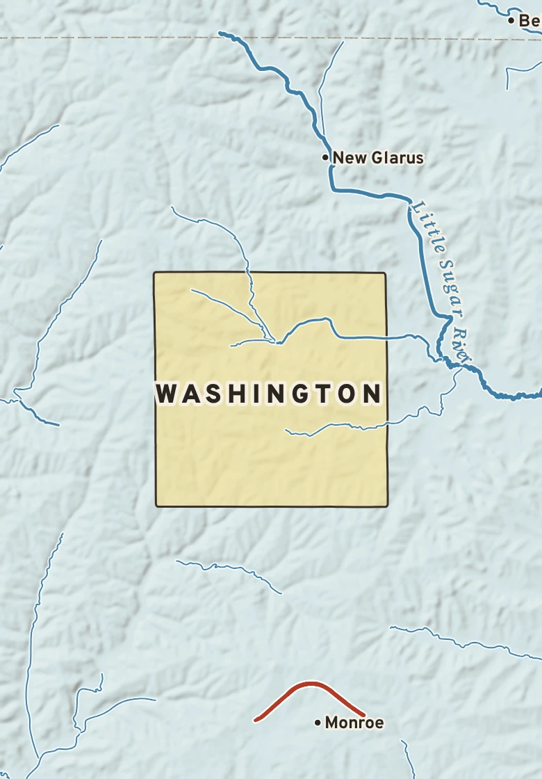 Atlas plate of Washington, Wisconsin.