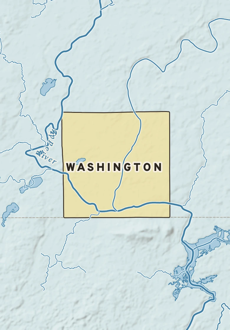 Atlas plate of Washington, Wisconsin.