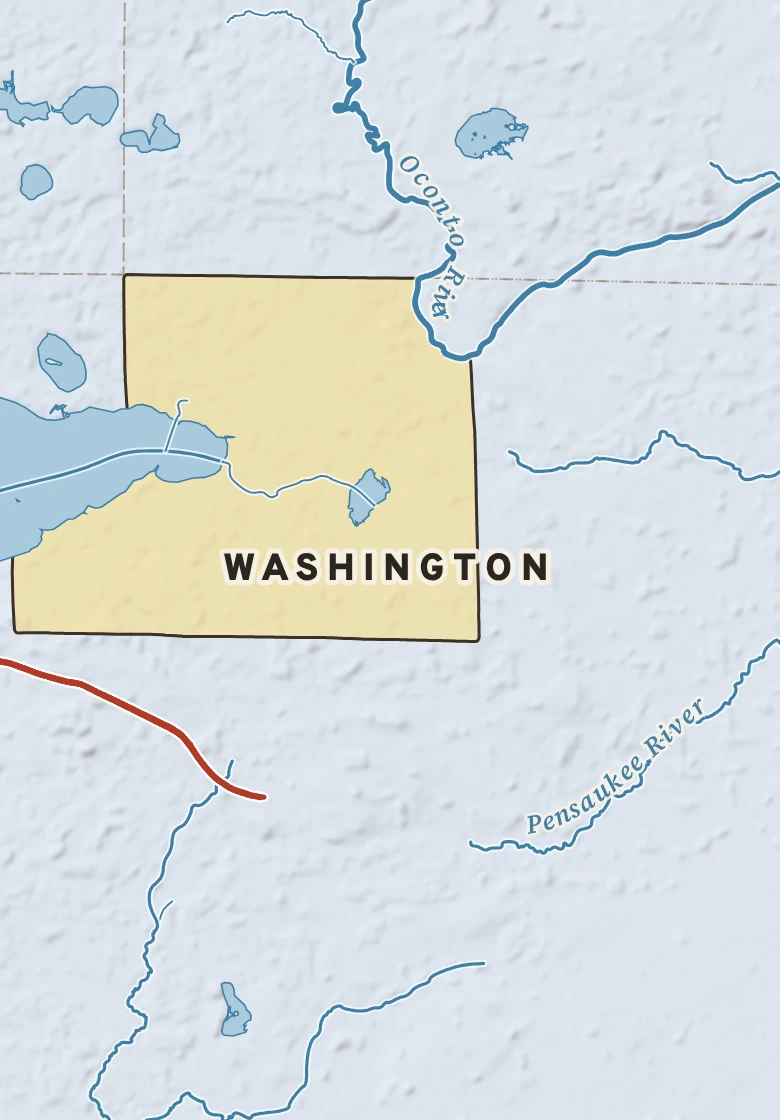 Atlas plate of Washington, Wisconsin.