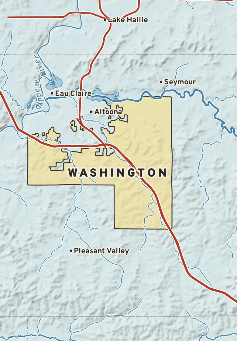 Atlas plate of Washington, Wisconsin.