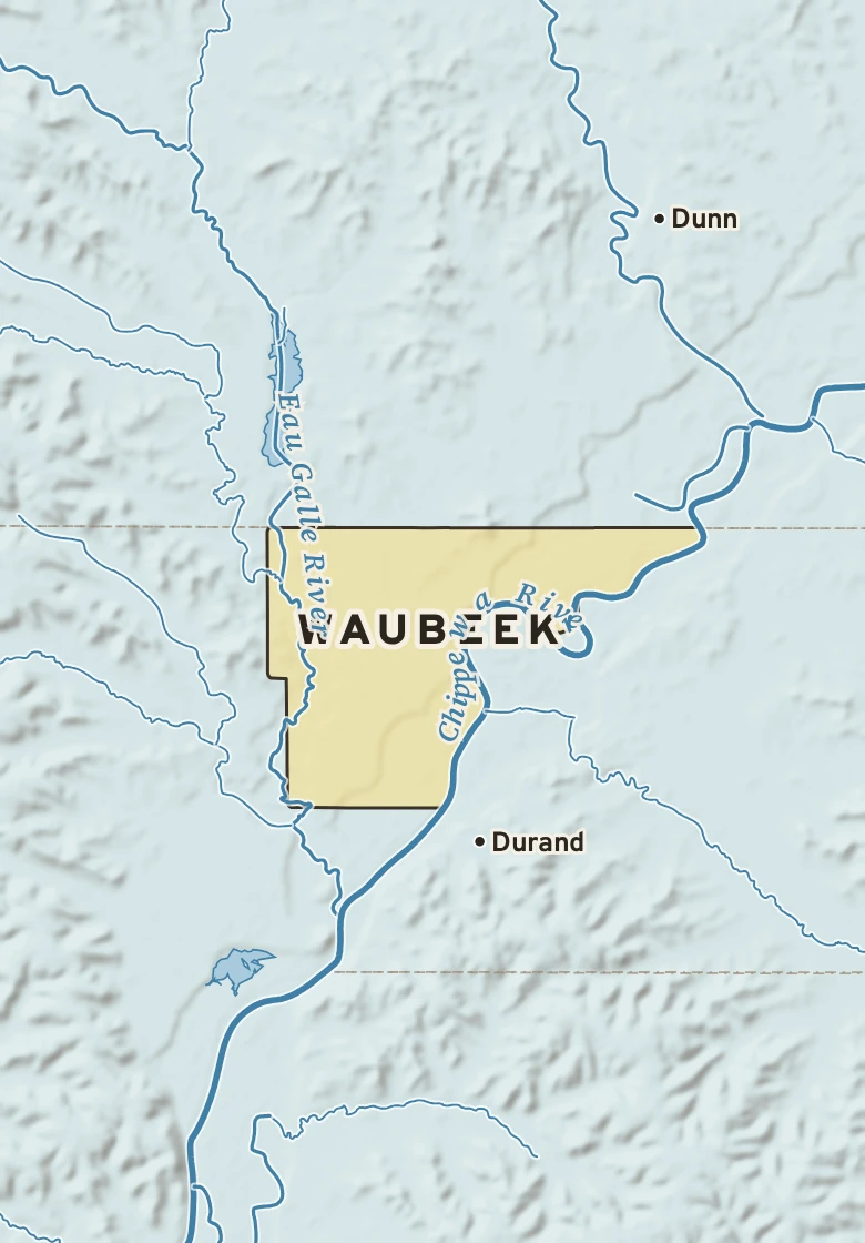 Atlas plate of Waubeek, Wisconsin.