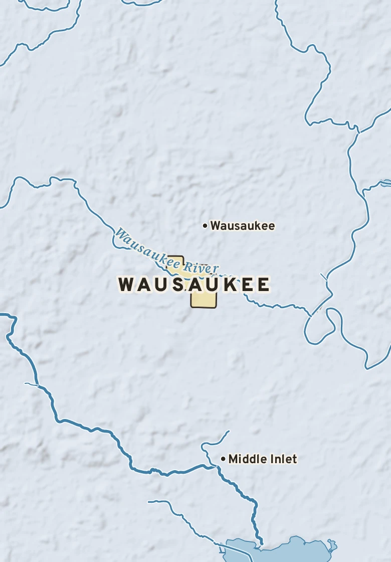 Atlas plate of Wausaukee, Wisconsin.
