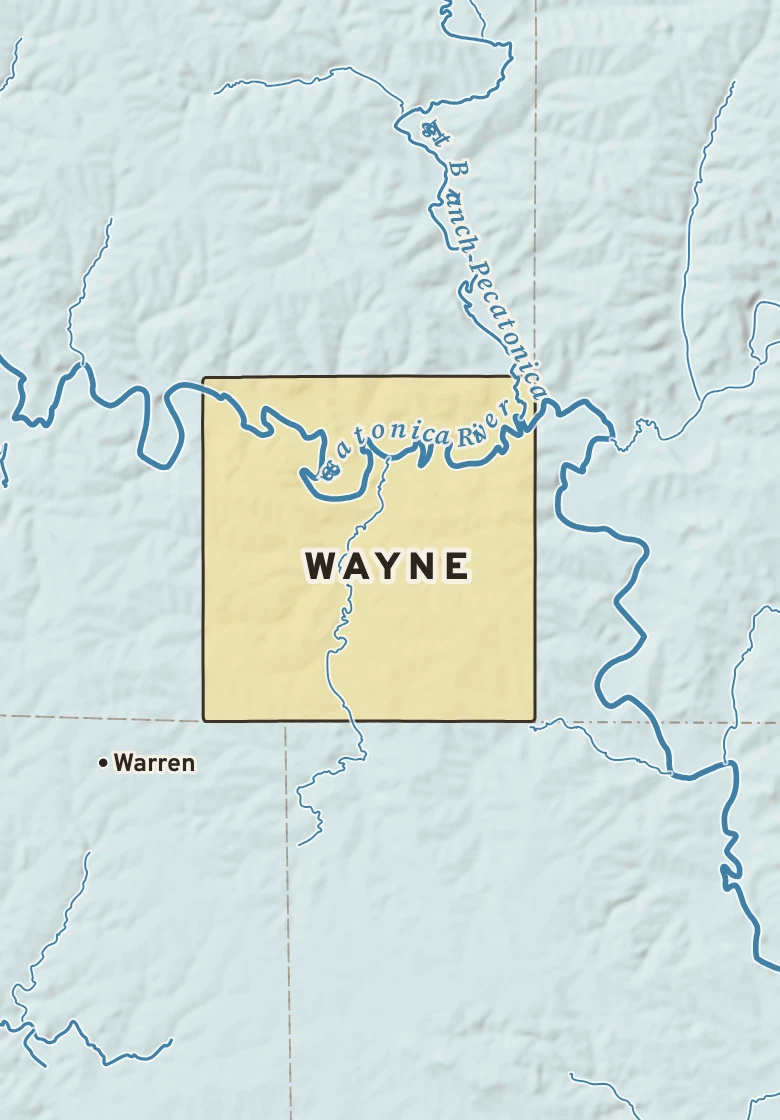 Atlas plate of Wayne, Wisconsin.