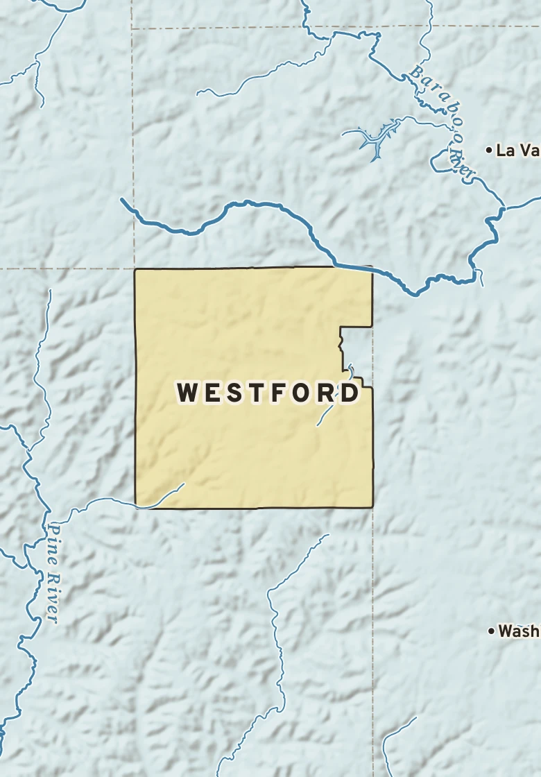 Atlas plate of Westford, Wisconsin.