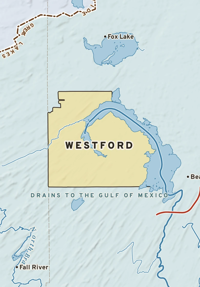 Atlas plate of Westford, Wisconsin.