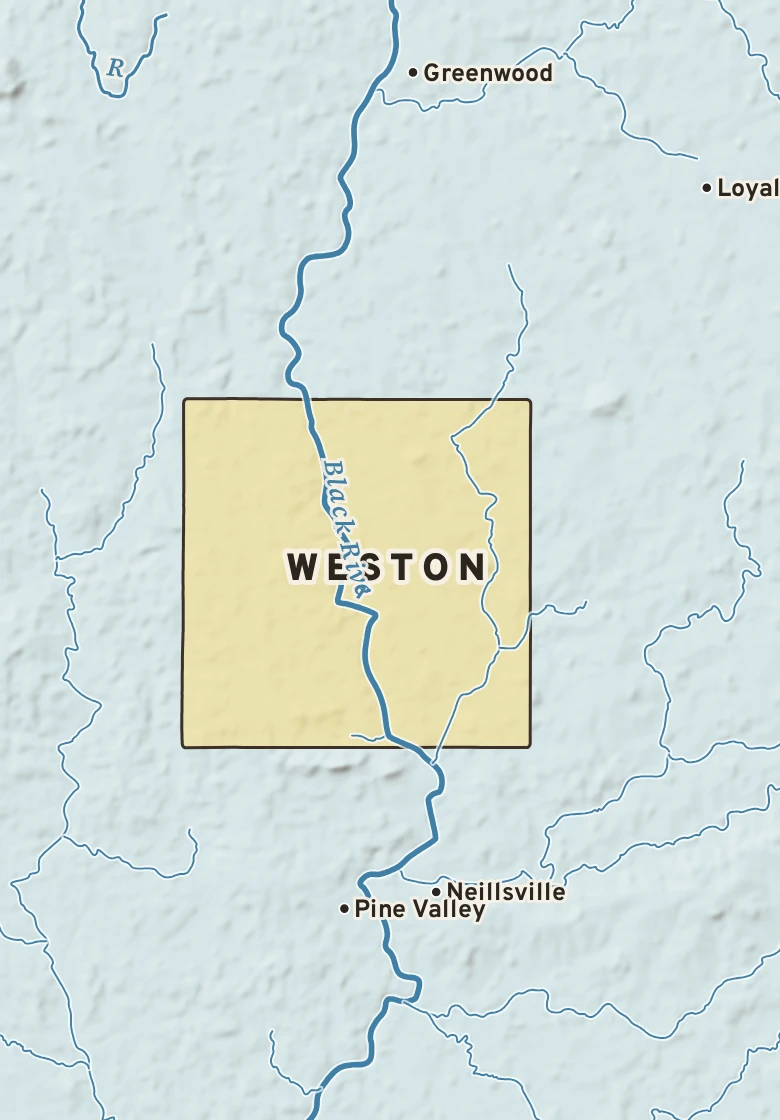 Atlas plate of Weston, Wisconsin.