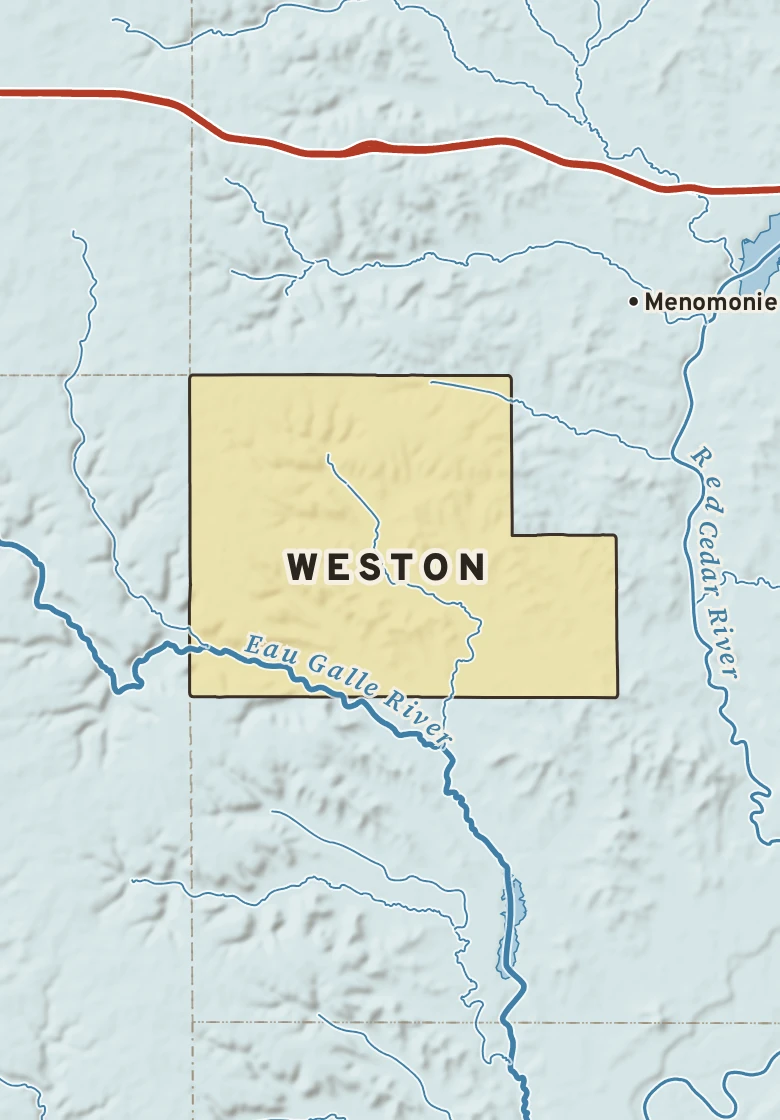 Atlas plate of Weston, Wisconsin.