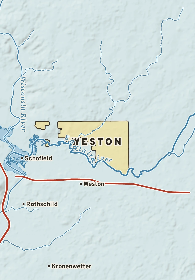 Atlas plate of Weston, Wisconsin.