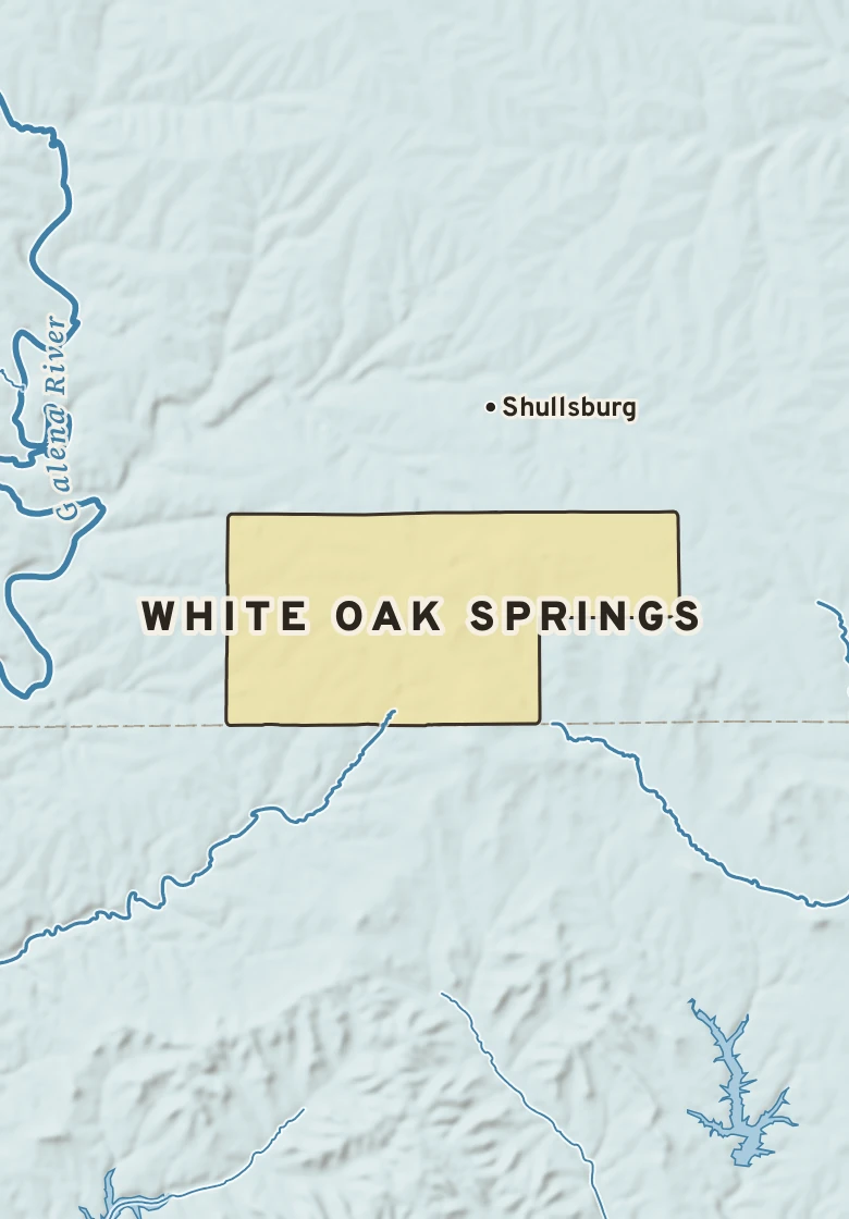 Atlas plate of White Oak Springs, Wisconsin.