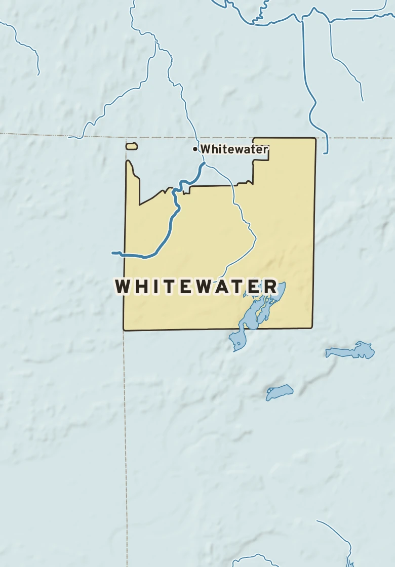 Atlas plate of Whitewater, Wisconsin.