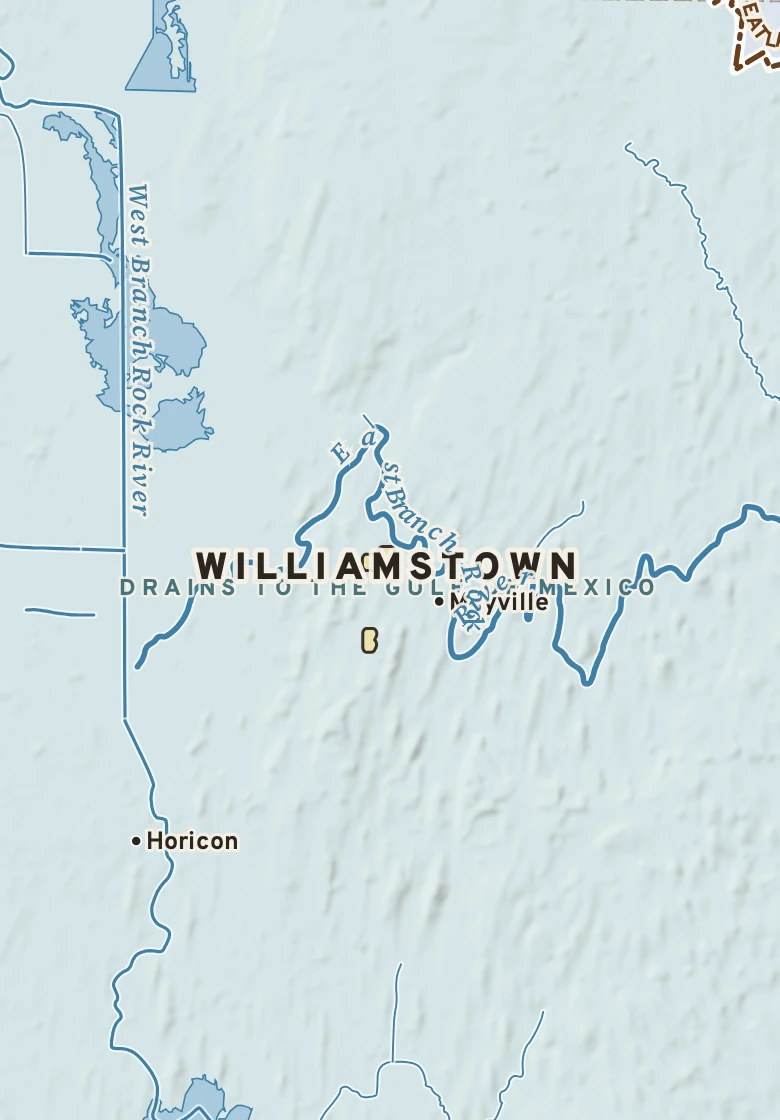Atlas plate of Williamstown, Wisconsin.