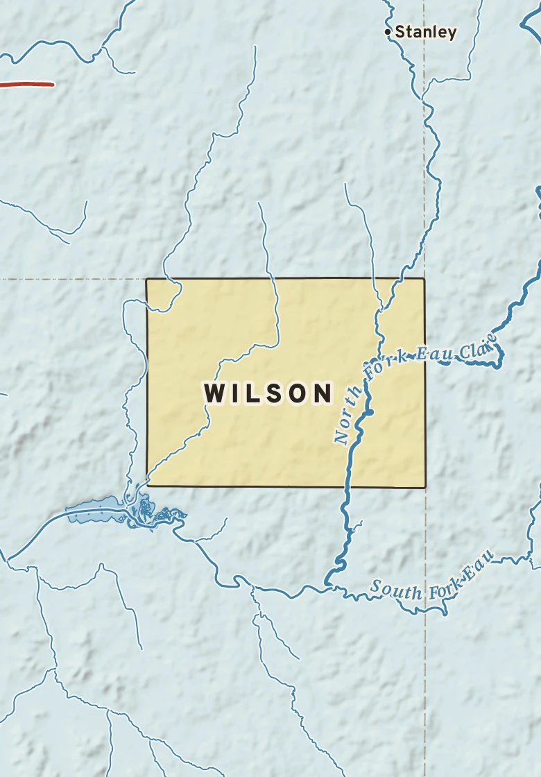 Atlas plate of Wilson, Wisconsin.