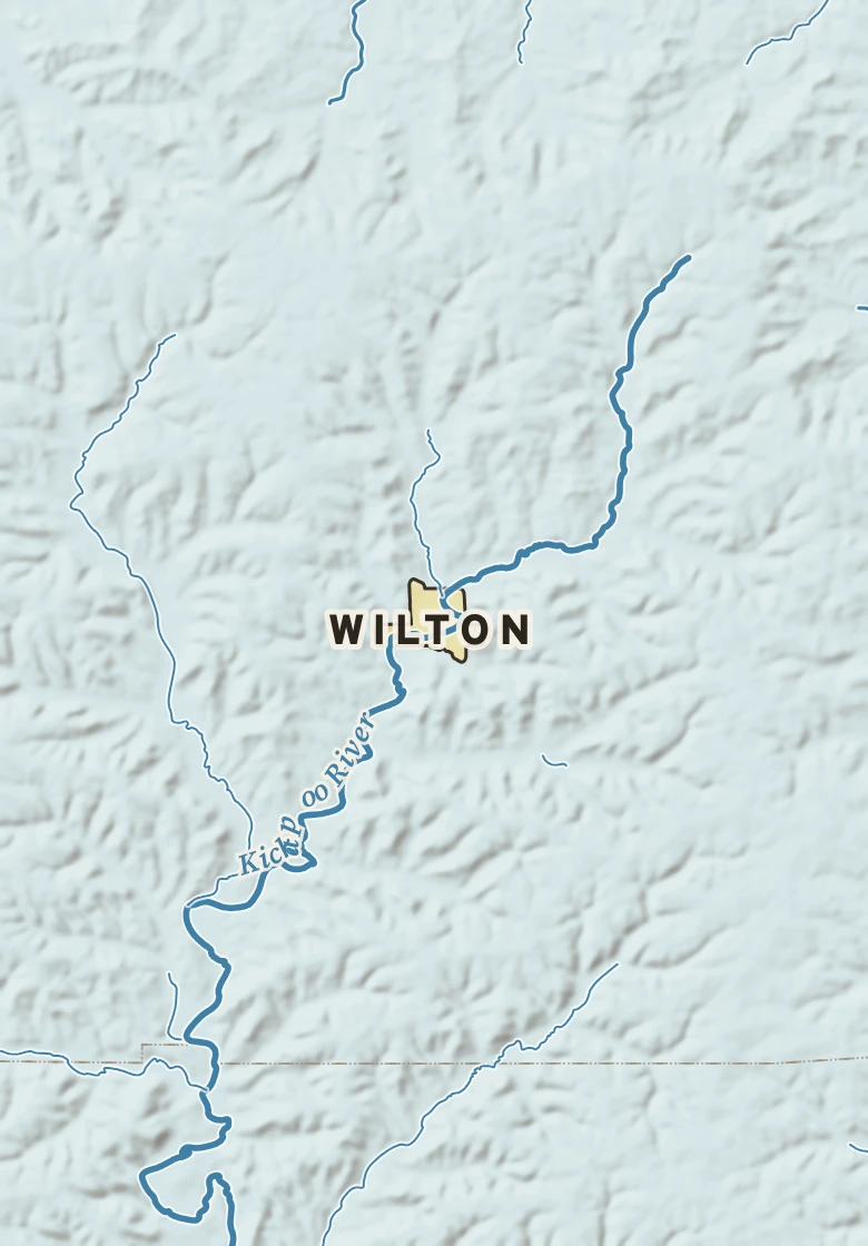 Atlas plate of Wilton, Wisconsin.