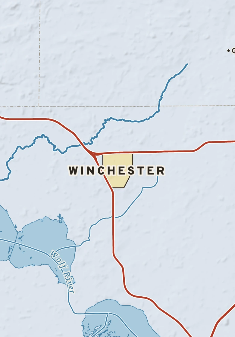Atlas plate of Winchester, Wisconsin.