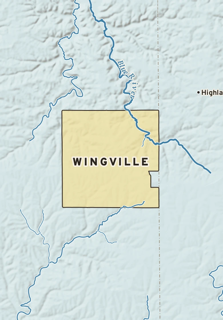 Atlas plate of Wingville, Wisconsin.