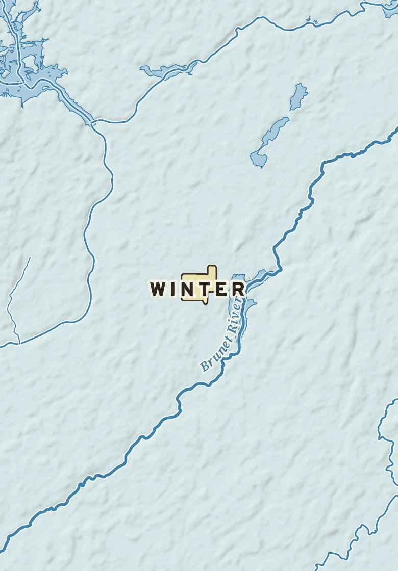 Atlas plate of Winter, Wisconsin.