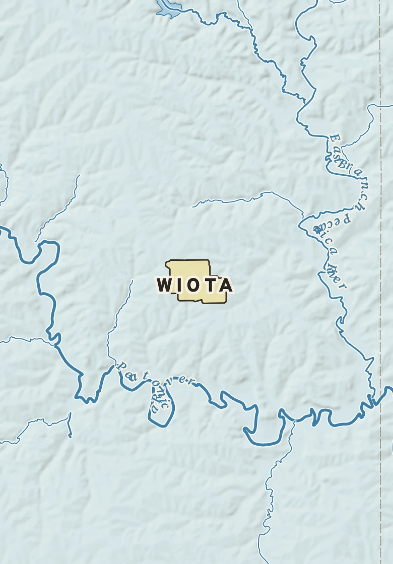 Atlas plate of Wiota, Wisconsin.