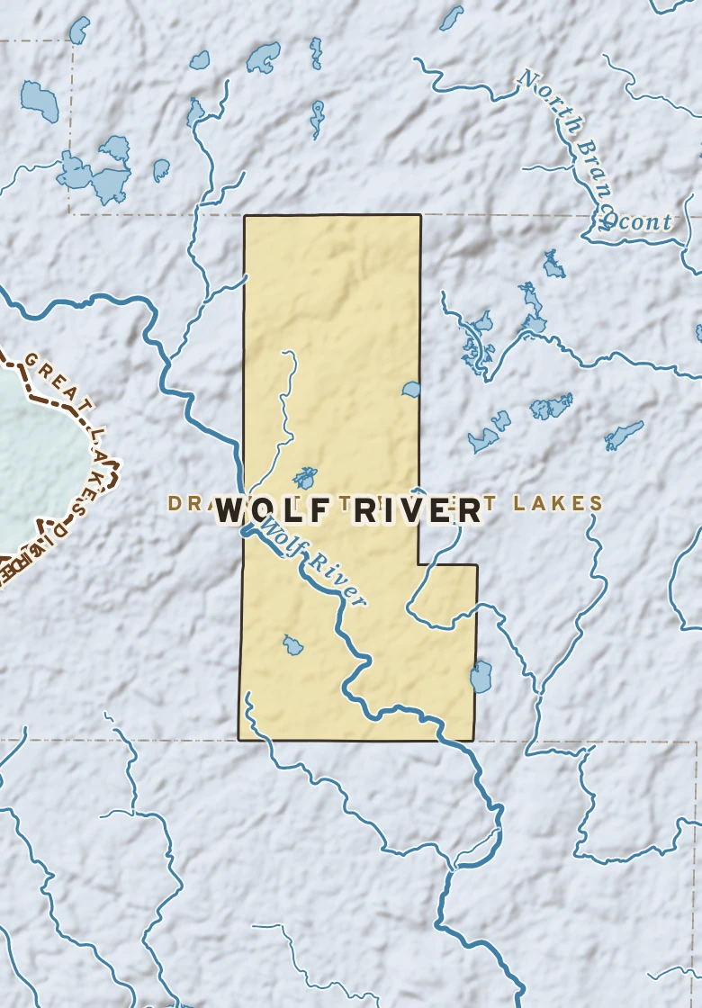 Atlas plate of Wolf River, Wisconsin.
