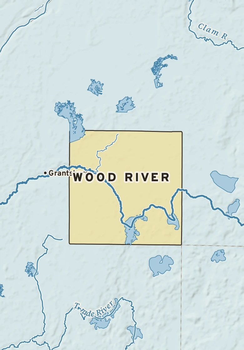 Atlas plate of Wood River, Wisconsin.